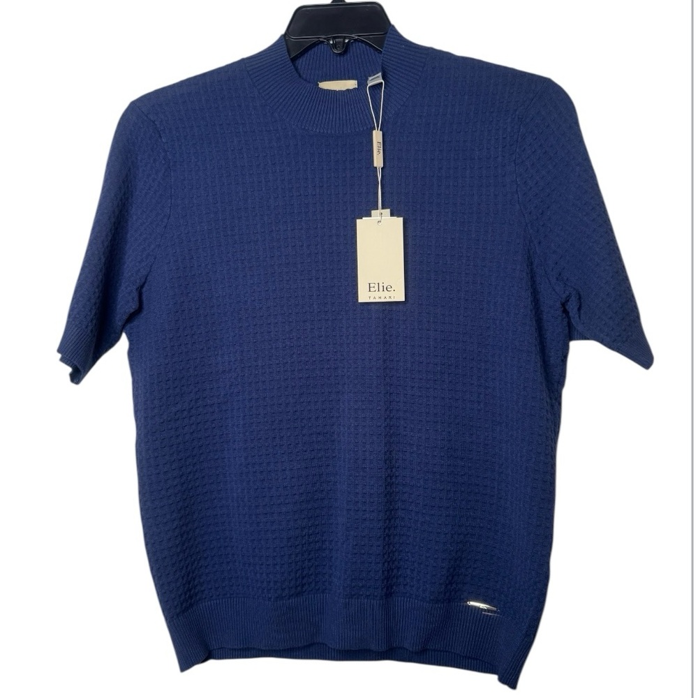 Tahari Men's Crewneck Sweater in Rich Blue